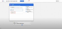 Selecting Slack as the trigger app from the Workload automation builder interface