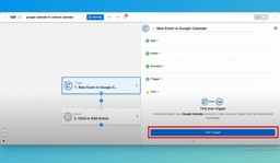 Test the trigger of the instant event sync integration.