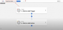 Naming the automation “Google Tasks to Sheets” inside the Workload editor