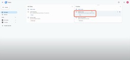 Viewing the successfully created Google Task named “Balloon Duty” from the new email trigger