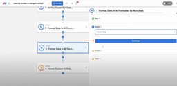 Choose AI Formatter by Workload to ensure phone numbers are ready to Sync Calendly Invitees to HubSpot Contacts.