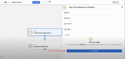 Test the trigger of the HubSpot Form Submissions to Google Sheets workflow.