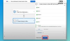 Successfully completed setting up Odoo contact creation using Forms by Workload