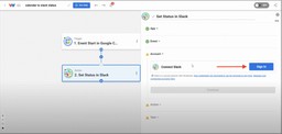 Click &quot;Sign in&quot; to securely connect your Slack account to Workload.