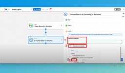 Select the field from the trigger that you want to format.