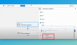 Select the appropriate form in your Typeform account for the trigger to monitor.