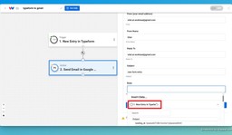 Format the email to send from Gmail.