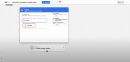 Selecting HubSpot as the trigger application in the Workload editor.