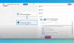 Test the &quot;Create Event&quot; action.