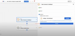 Connecting a HubSpot account in Workload to enable contact-based automations.