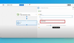 Choose &quot;Format Data&quot; as the action event.