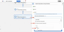 Mapping inventory output from Squarespace into the array source field for searching