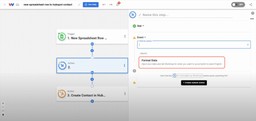 Choosing “Format Data” as the action event for the AI Formatter in Workload.