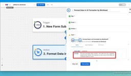 Enter the shown prompt to properly format the data.