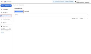 Workload Connections tab with Add Connection button highlighted