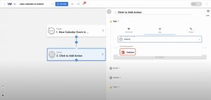 Choosing Todoist as the action app in Workload to create Todoist tasks from Odoo.