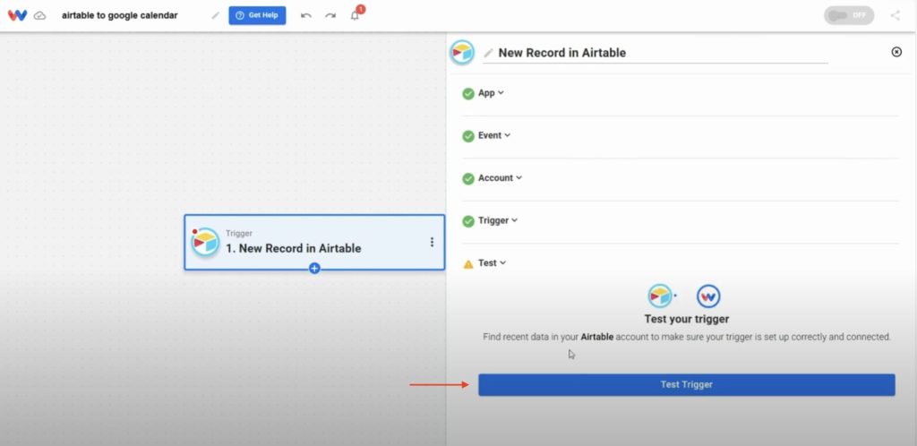 Test your Airtable trigger