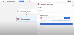 Connecting a Todoist account in Workload to enable automation.