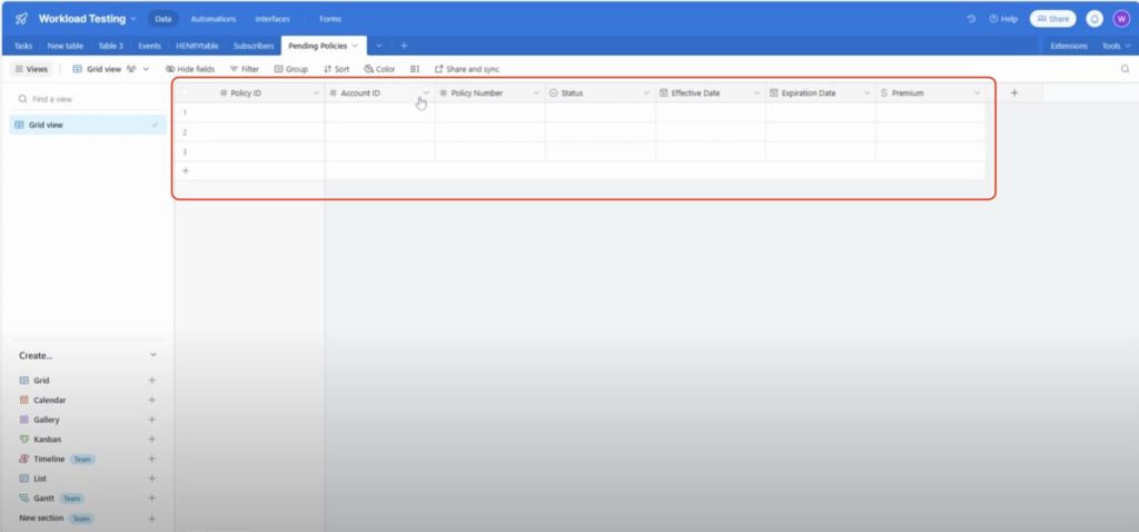 Format your Airtable fields to match EZLynx data before mapping, including numbers, dates, and currency.