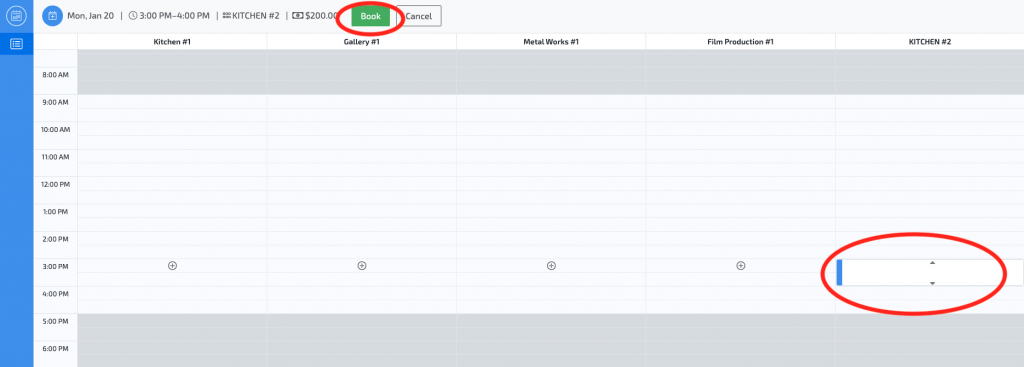 skedda - user booking view