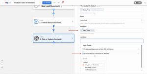 Mapping first and last name fields to Mailchimp contact as part of Odoo leads to Mailchimp.