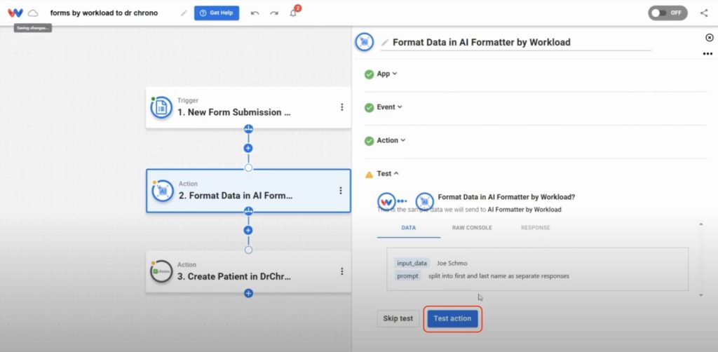 Add a new Formatter step below the AI Wizard to handle gender field capitalization.