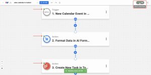 Switching the automation toggle in Workload to On and activating the workflow.