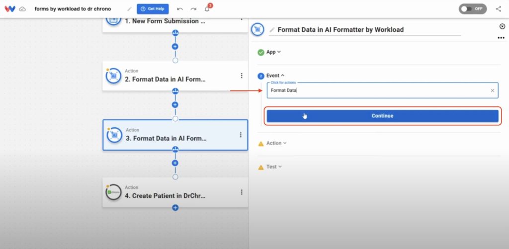 Paste the gender value from the form response as input for capitalization formatting.