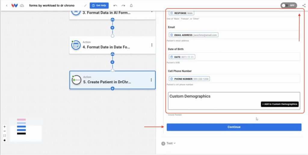 Run a final test to confirm the mapped data is being processed correctly.