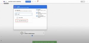 Selecting Odoo ERP Self Hosted as the trigger app in Workload.