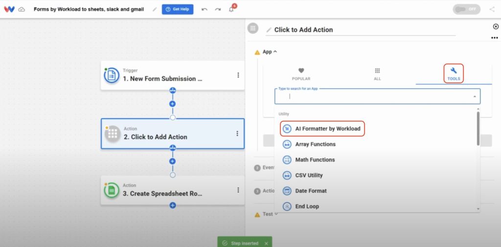 Choose the AI Formatter by Workload app to clean and enhance form response data.